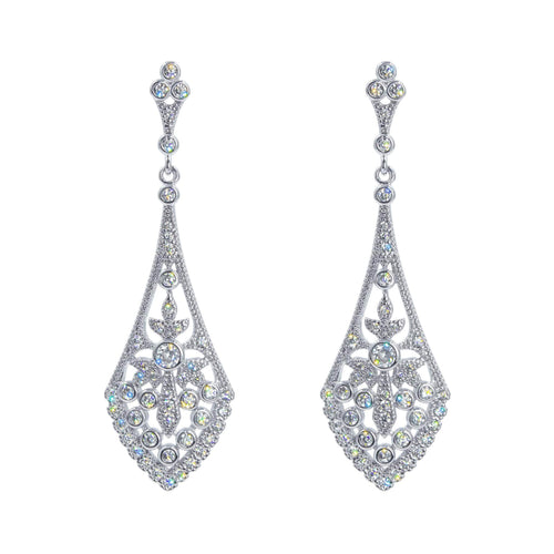Earrings - Dangle #17473 - Wildwood CZ Dangle Earrings