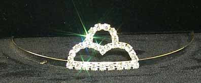 Tiara - Small Mountains Crystal Tiara #10900