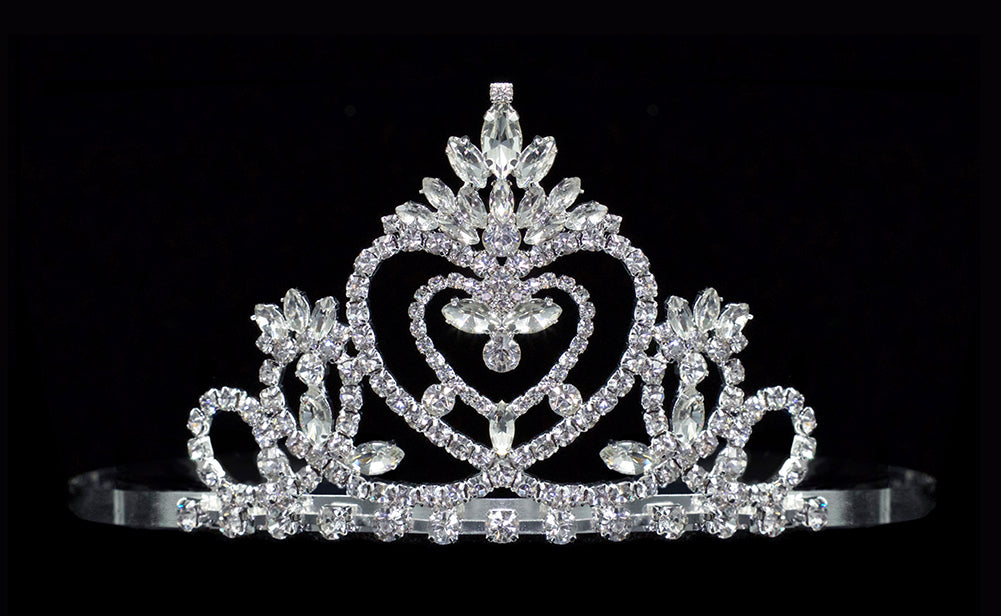 #16491 - Pageant Praise Tiara with Combs - 2.5